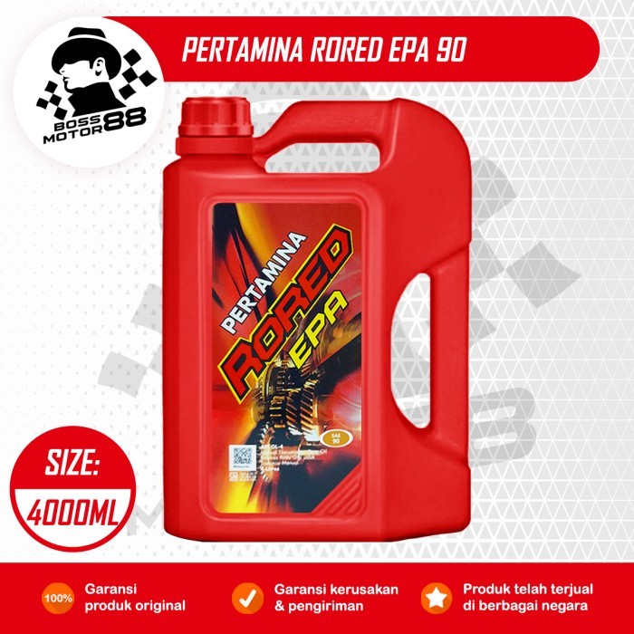 Jual Pertamina Rored EPA 90 4L - Oli Transmisi Manual Mobil Original ...