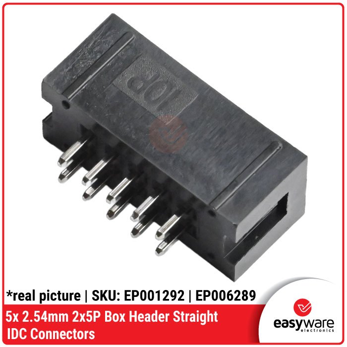 Jual 5x 2.54mm Box Header 10P IDC 2x5 BOX HEADER MALE Soket PCB 10 Pin ...