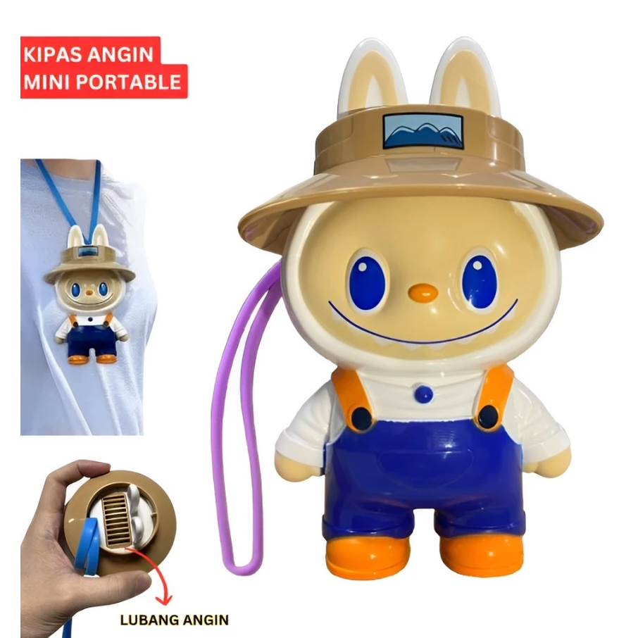 Jual Mainan Anak Kipas Angin Labubu Mini Fan Portable Labu Fall in Wind ...