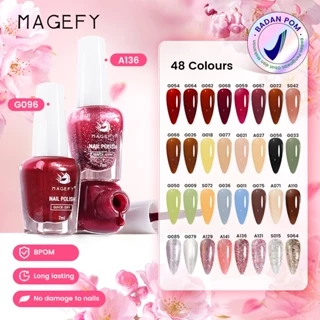 MAGEFY Beraneka Warna Cat Kuku Kutek Peel Off Halal Muslimah Kutek Bisa Dikelupas Halal Bisa Untuk Sholat 8010