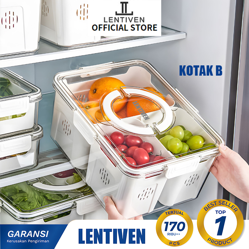 Jual LENTIVEN Kotak penyimpanan makanan Sayuran Buah Food Container ...