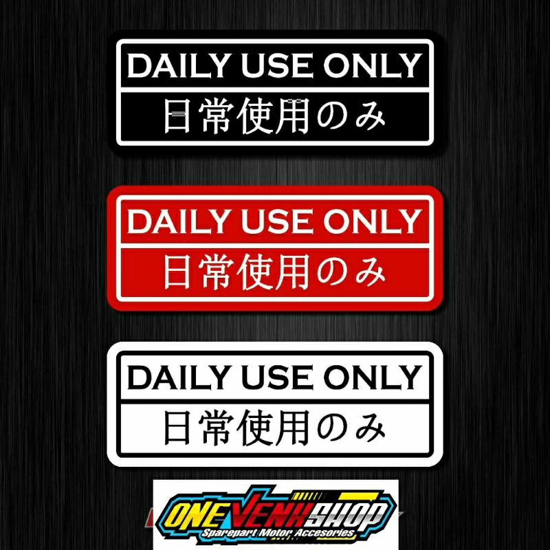 Jual STICKER DAILY USE ONLY JAPAN | Shopee Indonesia