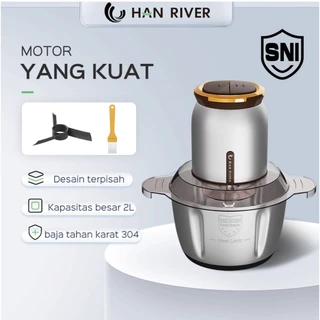 HAN RIVER Blender HRJRJ-S2BK food chopper/penggiling daging Multifungsi gold 2L
