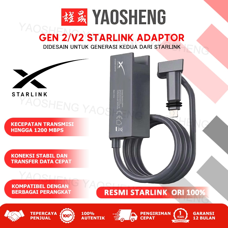 Jual Original Starlink Ethernet Adapter Untuk Starlink Gen 2 LAN ...