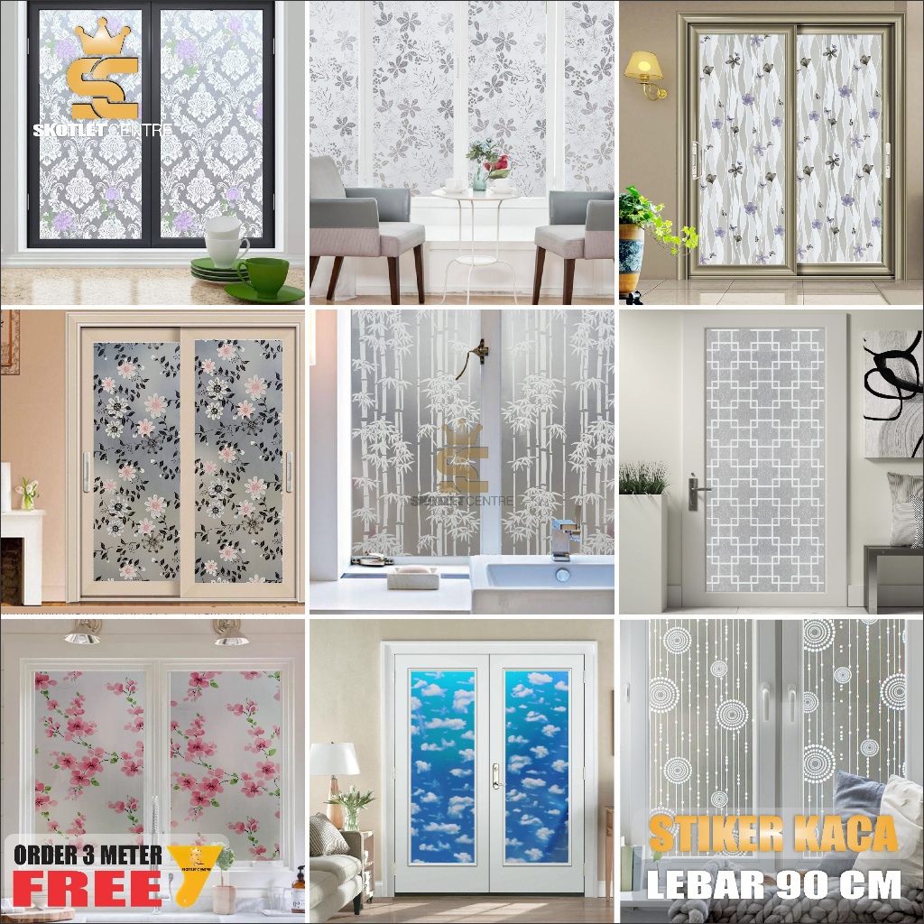 Jual Stiker Kaca Sandblast Motif Sticker Jendela Pintu Rumah Kantor ...