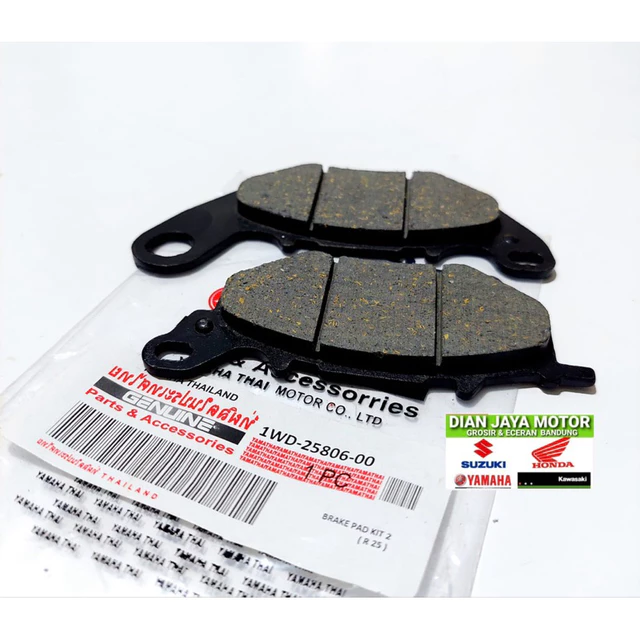 (Thailand) Disved kampas cakram Depan 1WD-25806-00 Yamaha R25 MT25 . X MAX 250 xmax250 x-max250 ori Thai Padset depan dpn