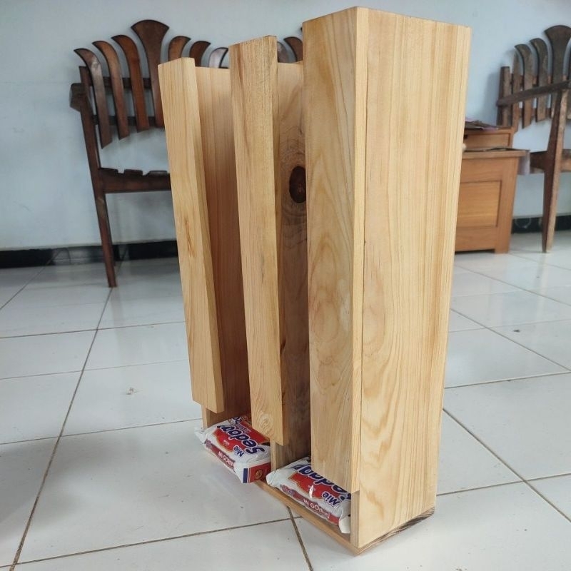 Jual Rak wadah mie instan | rak kayu tempat mie Wadah Mie Instan Rak ...
