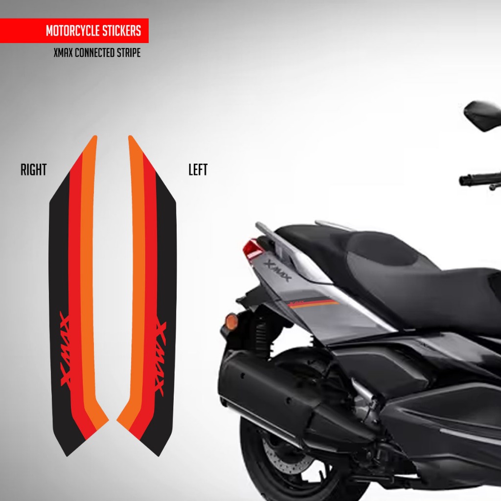 Jual Sticker Stripe Custom Yamaha XMAX 250 Connected | Shopee Indonesia