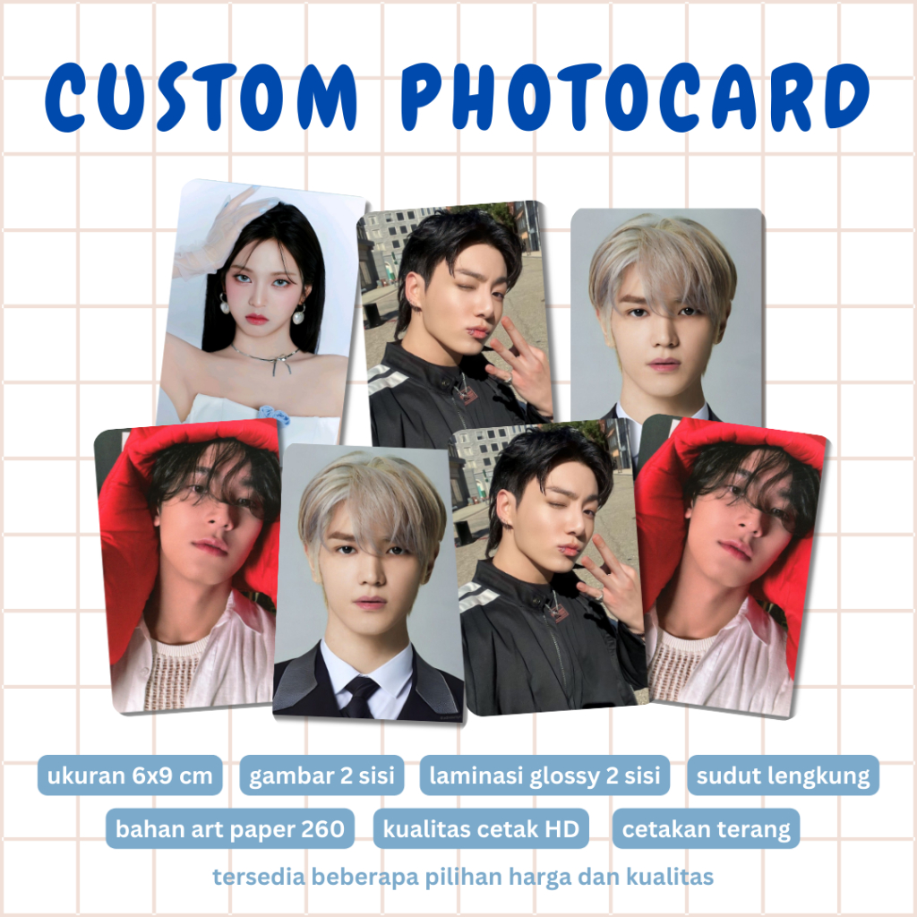 Jual PHOTOCARD CUSTOM BISA UNTUK FREEBIES | Shopee Indonesia