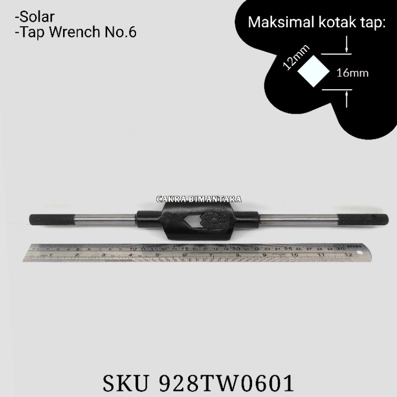 Jual Solar tap wrench No.6 Stang gagang besi full kokoh No 6 Hand tap ...