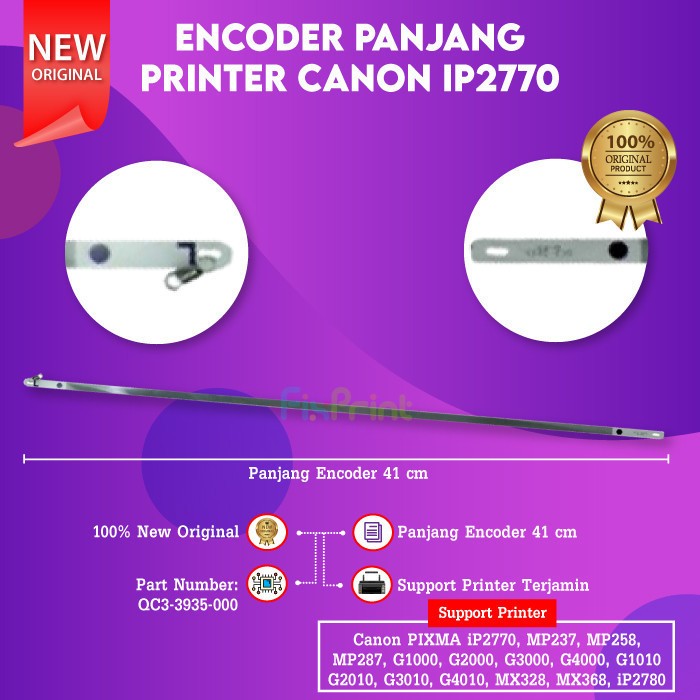 Jual FixPrint Encoder Panjang Timing Line Canon IP2780 G1010 G2010 ...