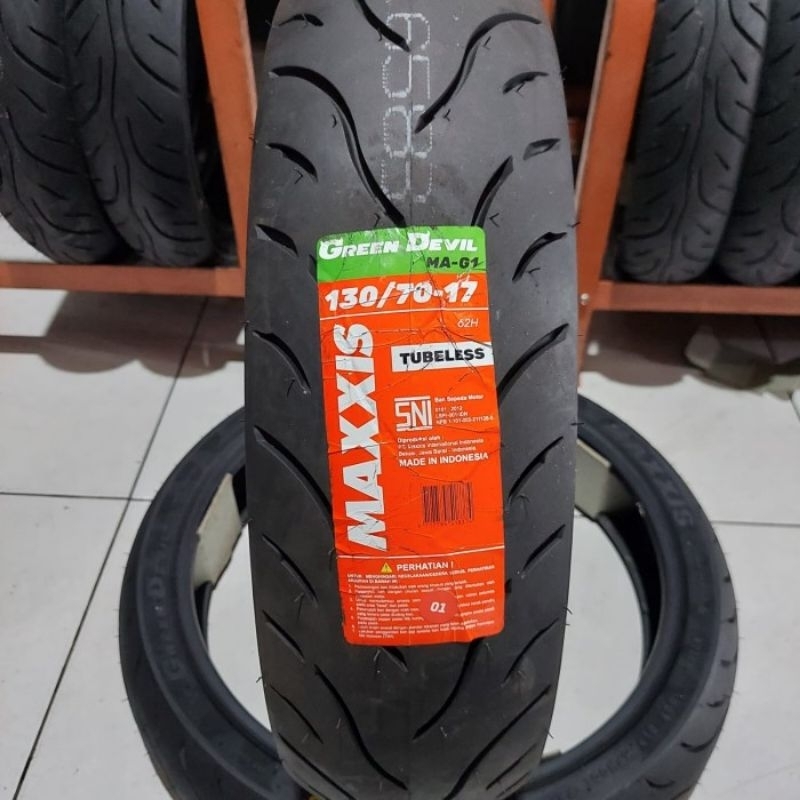 Jual ban tubles maxxis 130/70-17 MA-G1 green devil | Shopee Indonesia