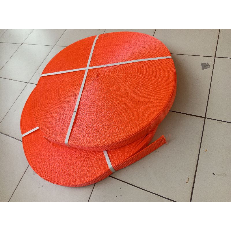 Jual Bahan Webbing Ratchet Tie Dowen 4 MM 1 Roll x 100 Meter Bahan ...
