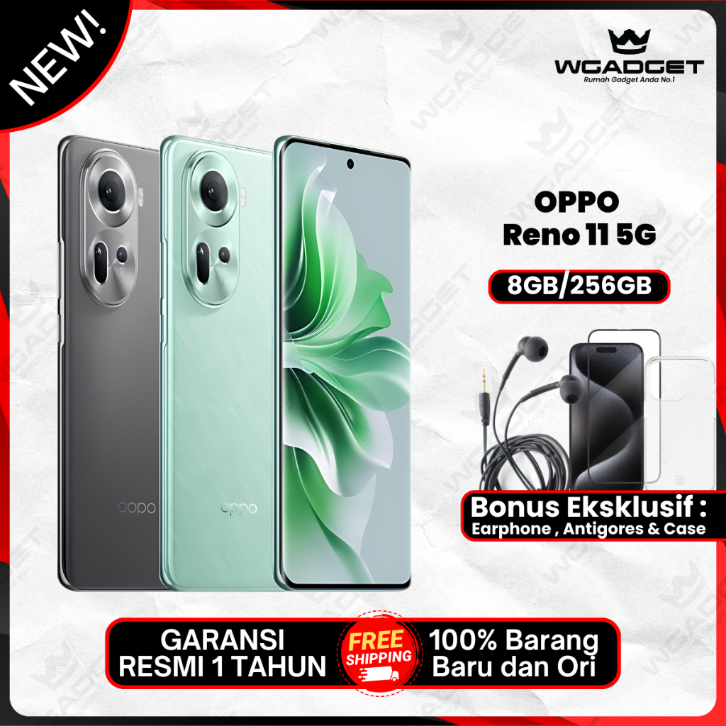 Jual Oppo Reno 11 5G [8/256 GB] NFC Garansi Resmi | Shopee Indonesia