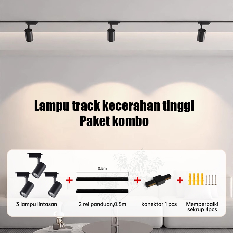 Jual LAMPU RELL TRACK LED SOROT LAMPU SOROT TRACKLIGHT REL SPOTLIGHT ...
