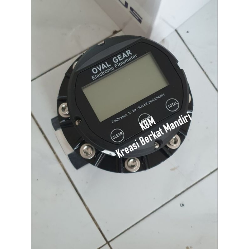 Jual FLOW METER DIGITAL 2" INCH SCREW OVAL GEAR FLOWMETER DN50 MM ...