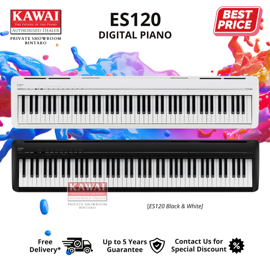 Jual Kawai ES120 Digital Piano Keyboard Authorized Dealer Resmi ...