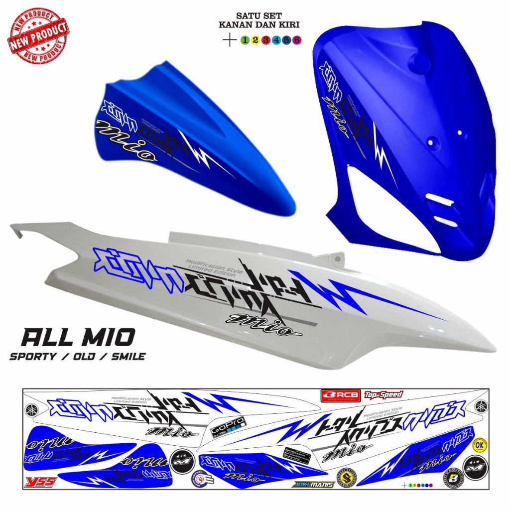 Jual STICKER STRIPING MOTOR ALL MIO OLD MIO SMILE SPORTY MOTIP TERLARIS ...