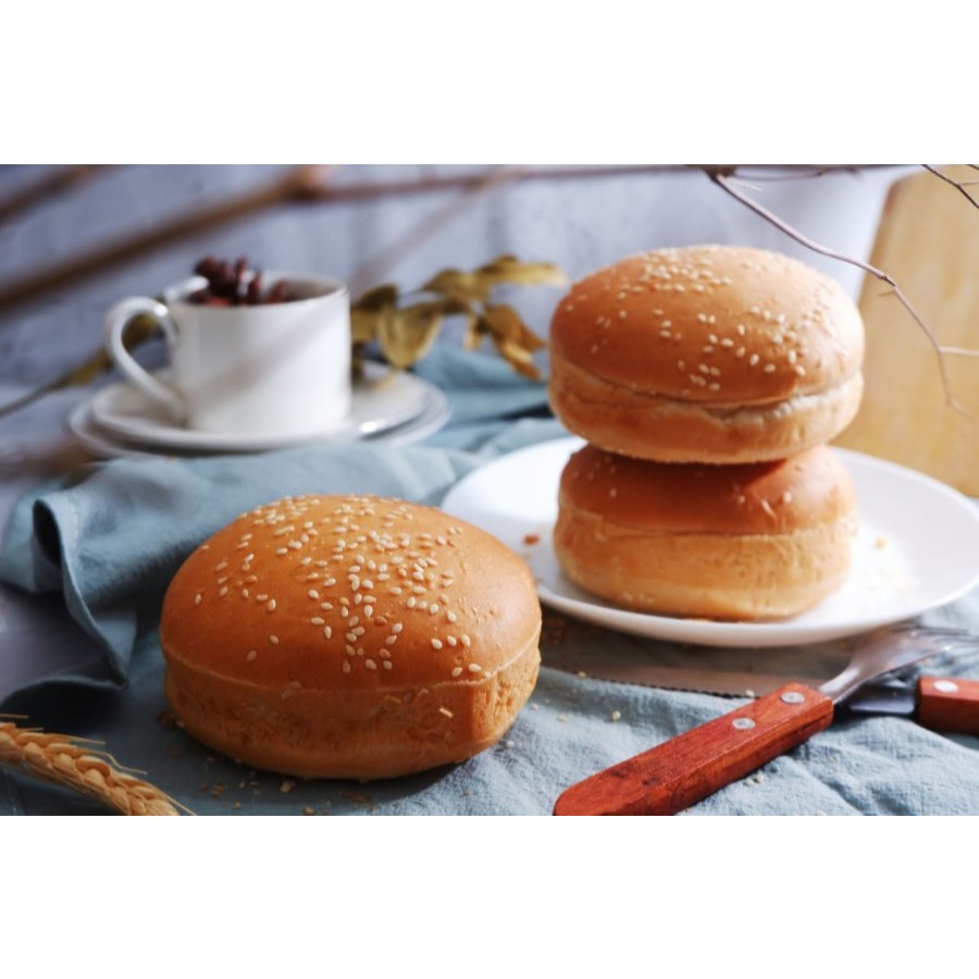 Jual Roti Burger Premium Polos & Wijen ala Doux Délices Lembut Murah ...