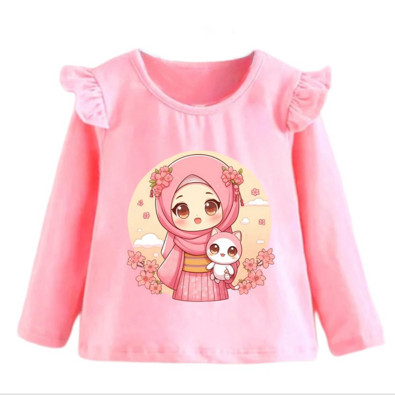 Pipiniko Swan Hair Kaos Anak Perempuan main image 1