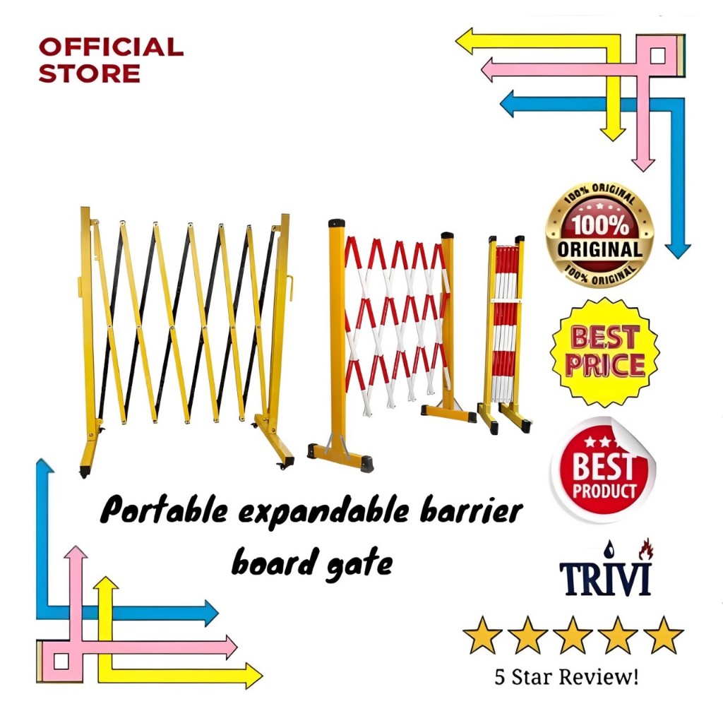 Jual Portable expandable barrier board gate traffic road barricade ...