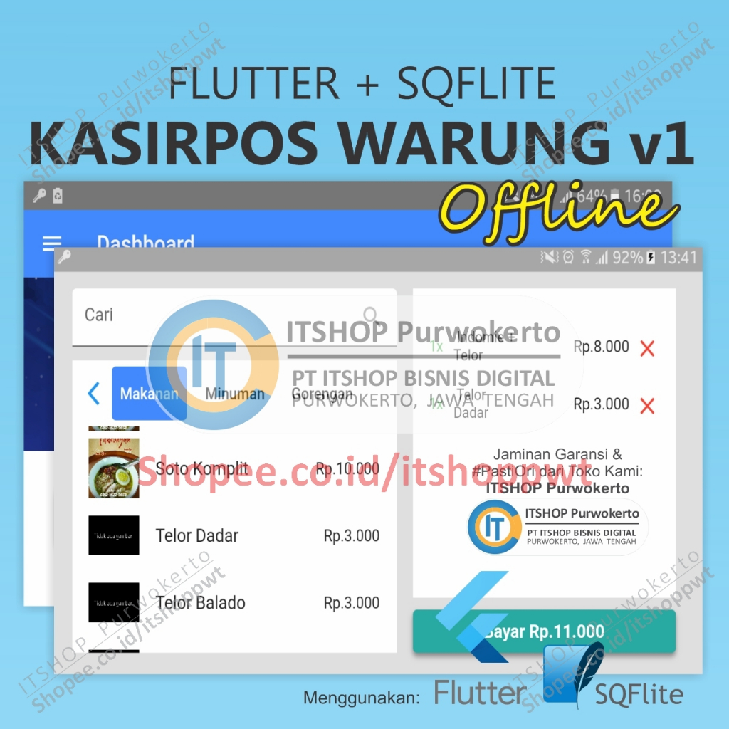 Jual Source Code Android Flutter KasirPOS untuk Warung | Shopee Indonesia