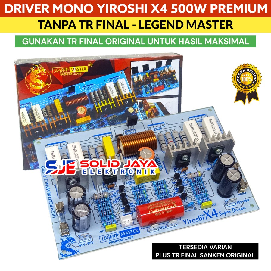 Jual DRIVER POWER YIROSHI X4 500W MONO TANPA TR TRANSISTOR SYSTEM X 4 X