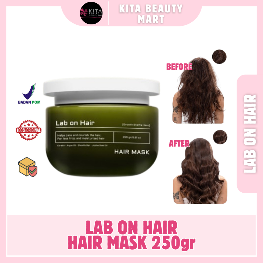 Jual Lab On Hair Hair Mask - Masker Rambut Lembut Anti Kusut Frizzy ...