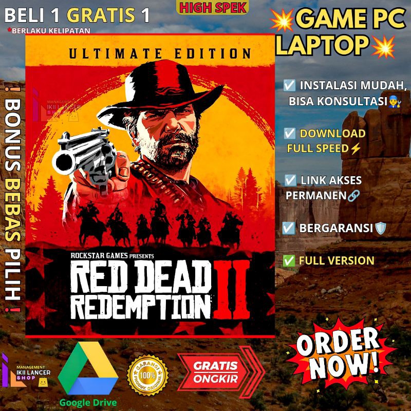 Jual Red Dead Redemption 2 - PC LAPTOP GAMES - ORIGINAL WINDOWS ...