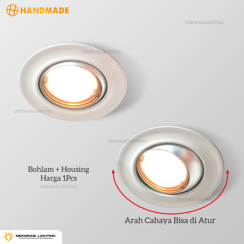 Jual Lampu downlight led 5w inbow sorot warm white 5watt Handmade dekor ...