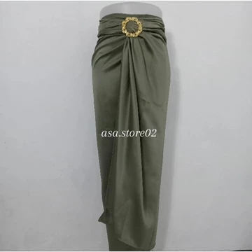 Rok Lilit Satin Kebaya Polos Rok Wisuda Bawahan Wanita