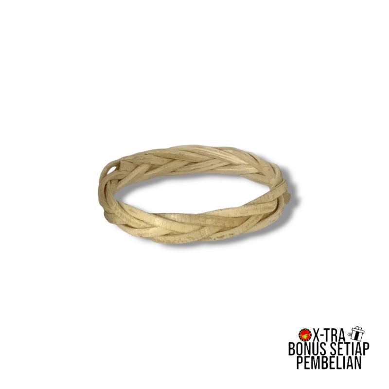 Jual Cincin Simpai Anyaman 3 Single Putih Resam/Rotan Asli - Kerajinan ...