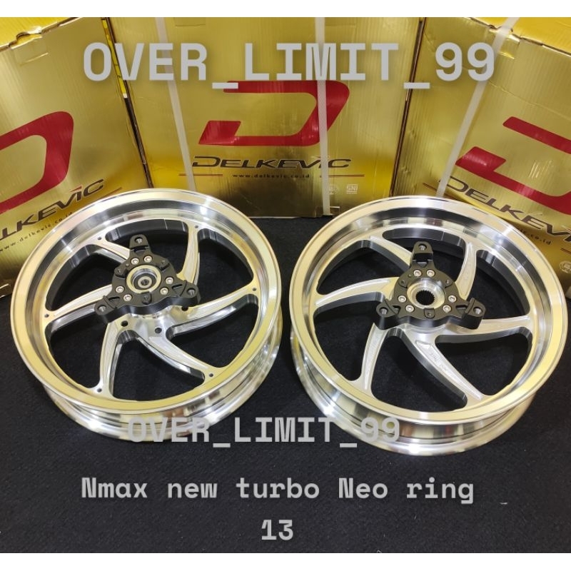 Jual VELG DELKEVIC MOZ SIXSTAR 300X13 & 400X13 YAMAHA NMAX NEW/TURBO ...