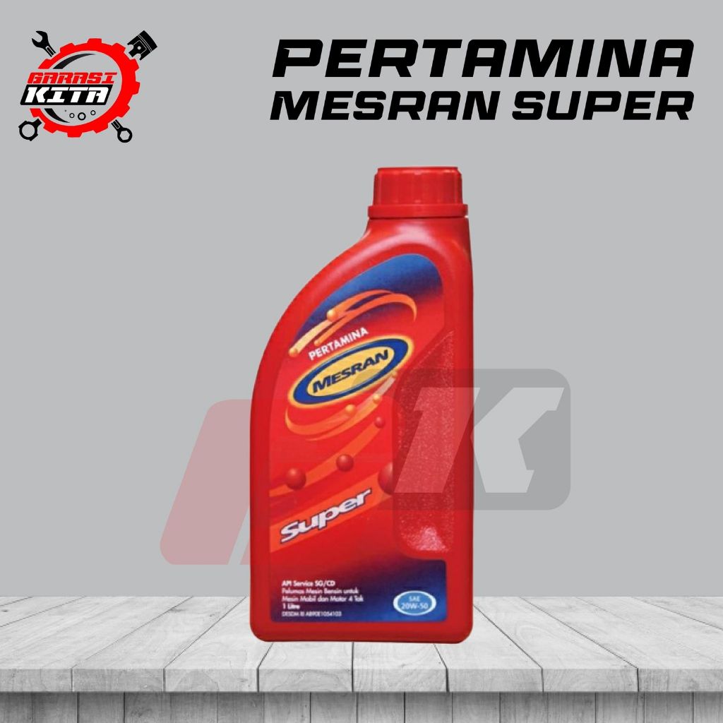 Jual New Oli Motor Pertamina Mesran Super 0.8L API Service SG ...