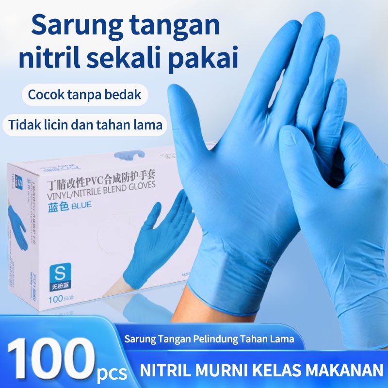 Jual Sarung Tangan Nitrile Everglove Handscoon Nitril Gloves