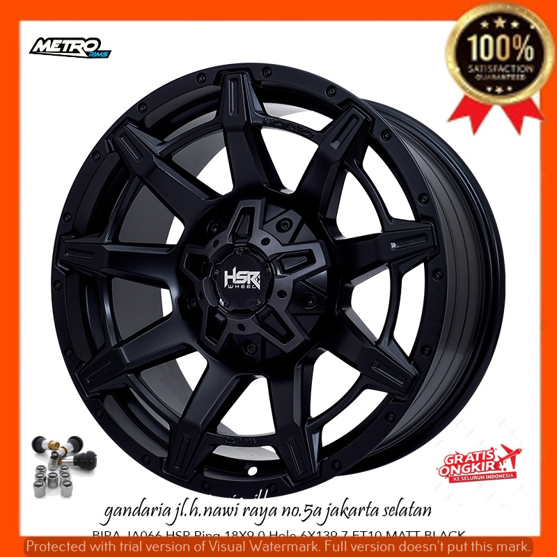 Jual VELG PELEK RACING R18 RING 18 UNTUK MOBIL PAJERO FORTUNER HILUX ...