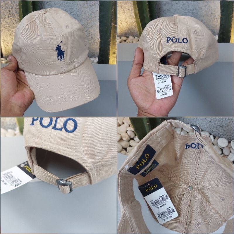 topi/caps Polo cream logo navy original BNWT