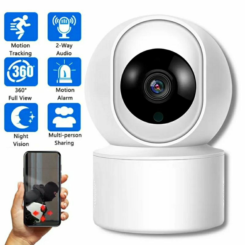 Jual IP Cam Human Tracking CCTV Wifi Wirelles 8MP Full HD -App Icsee ...