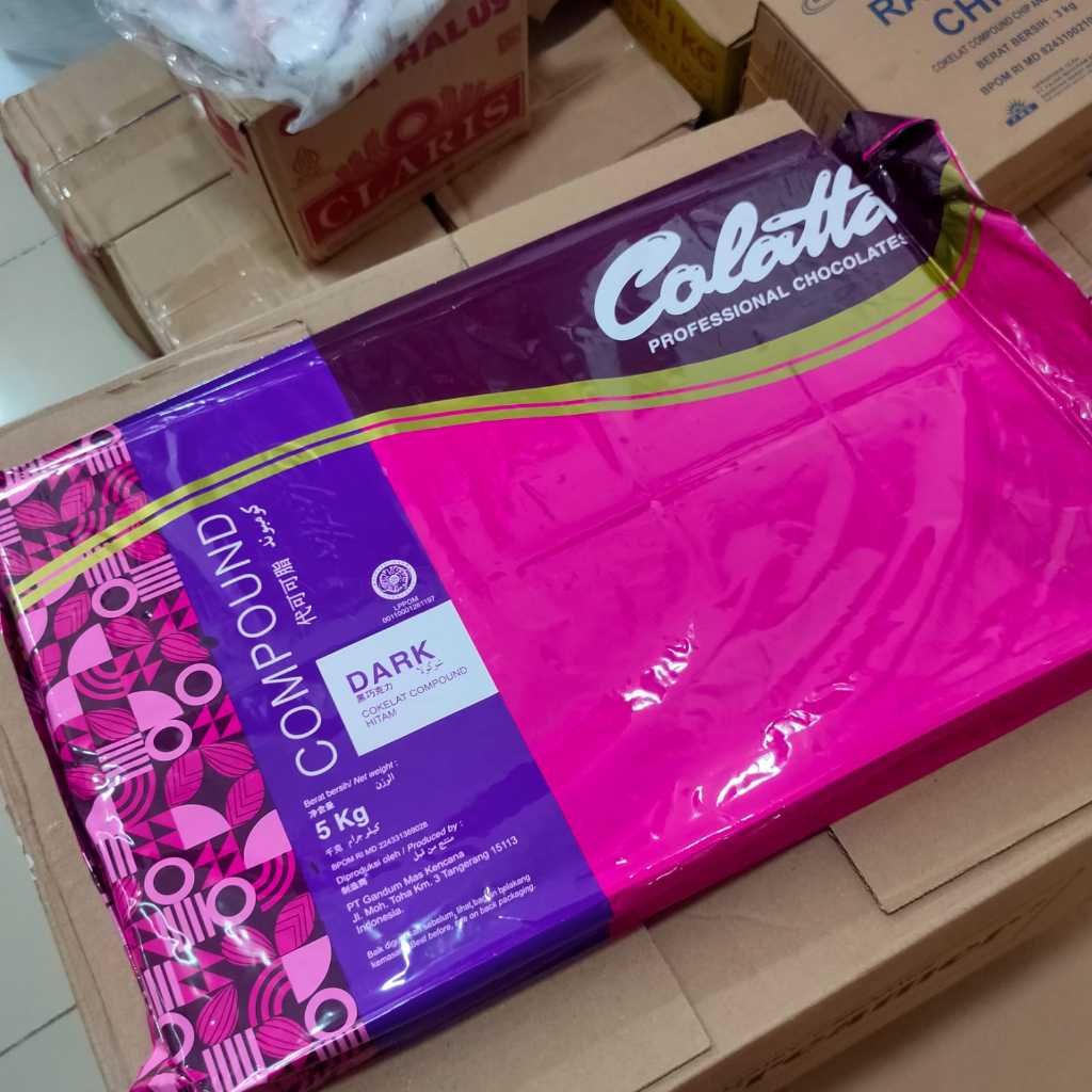 Jual Colatta Dark Compound 5kg / coklat dcc 5 KG - COLATTA 5kg | Shopee ...