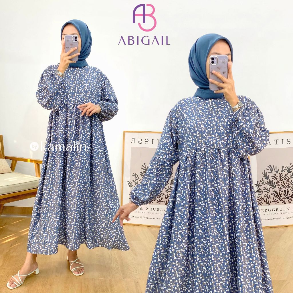 midi dress polos terbaru 2025 Jual Gamis Rayon Midi Dress Polos Panjang Muslim Wanita Kirania Gamis  Daster Susun Tebal Adem Busui Kancing Kekinian Model Terbaru Lebaran 2025