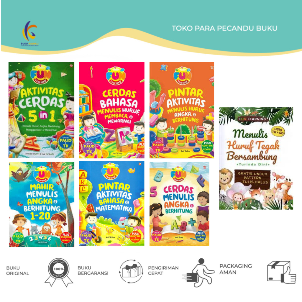Jual Buku Seri Fun Learning Menulis - Membaca - Berhitung - Wahyumedia ...