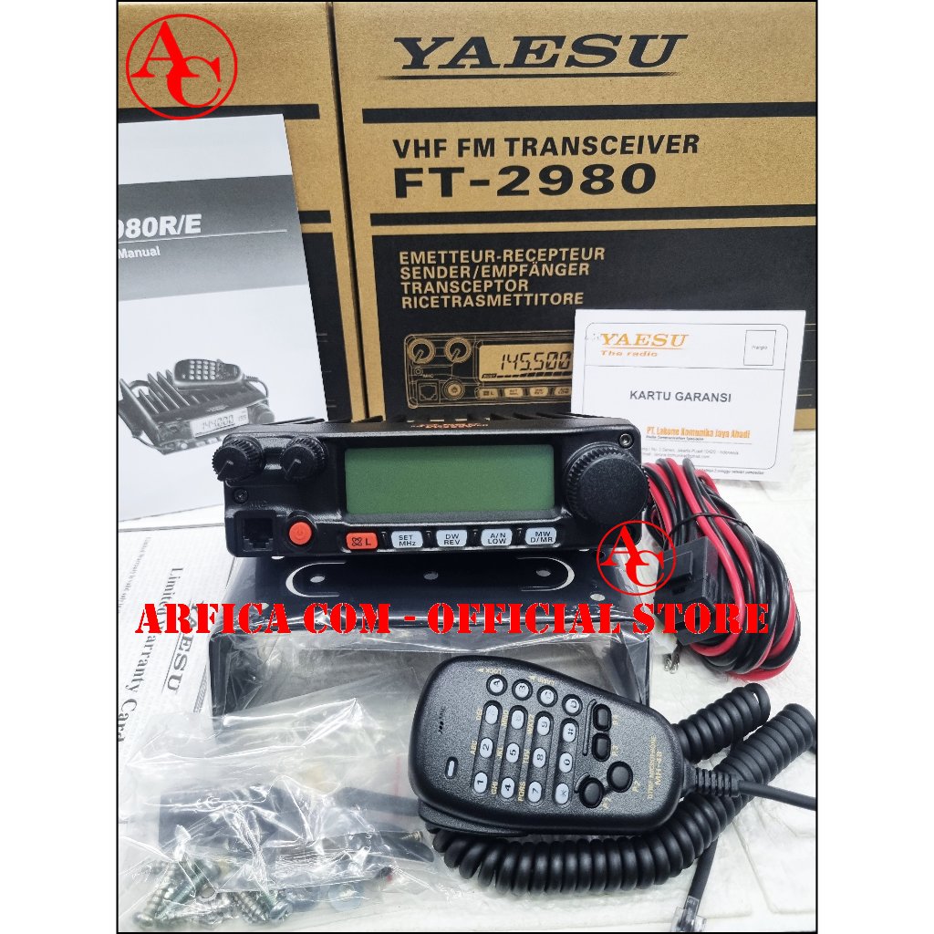 Jual Yaesu FT-2980R Rig VHF 80W Ori Baru Garansi FT2980 Mobile Radio ...