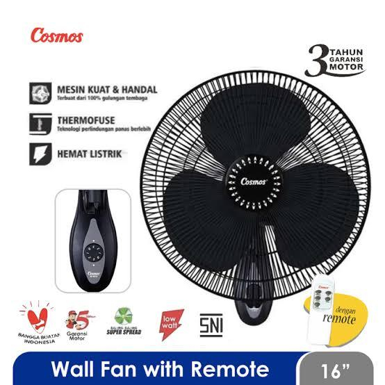 Jual COSMOS Kipas Angin Dinding Remote 16 WFGR / 16 WFCR [Garansi Resmi ...