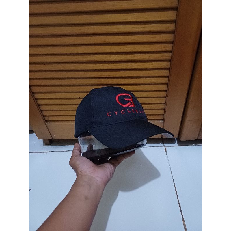 Jual Topi Simple Cap Sepeda Cycle Bar Two Tone | Shopee Indonesia