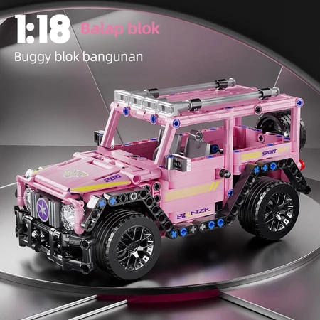 1:18Mainan Blok Bangunan Model Blok Bangunan Mobil Sport Pullback MainanAnak Laki-laki Rakitan Mobil
