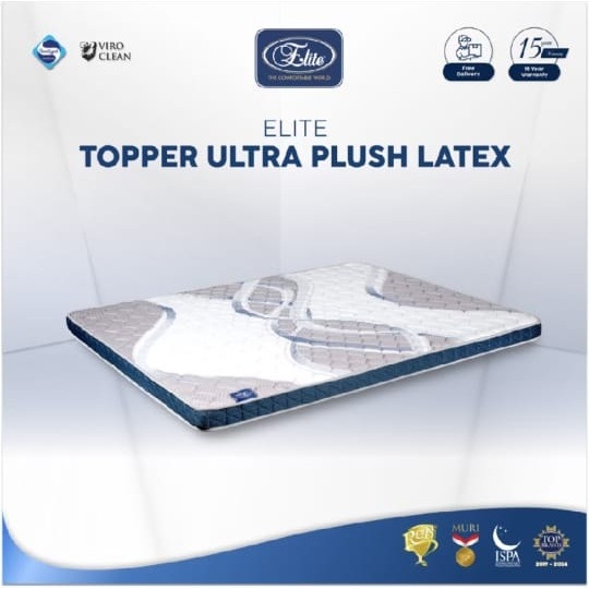 Jual Elite Topper Latex Ultra Plush Mattress Topper Kasur in the box ...