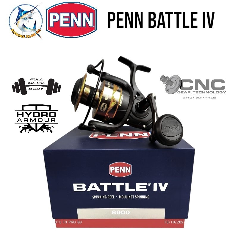 Jual Reel PENN Battle IV 3000 dx 4000 5000 6000 8000 10000 Power Handle ...