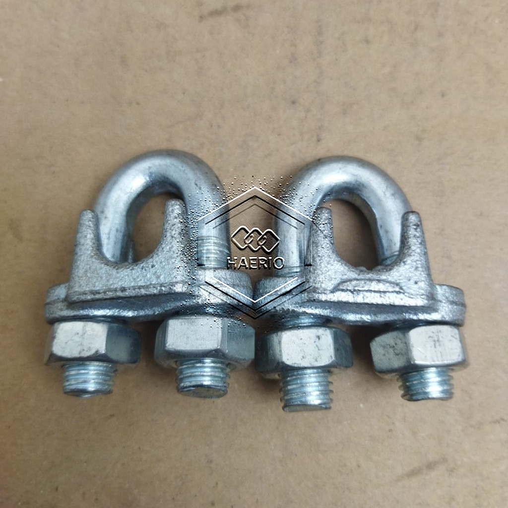 Jual Klem Sling Baja 12mm Clip Tali Kawat Wire Rope Kabel Seling Clamp ...