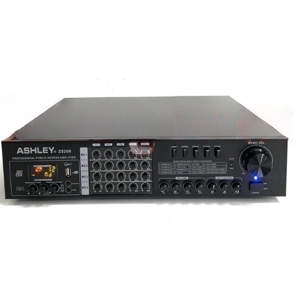 Jual Power Amplifier ASHLEY Z5200 4 Channel / Power Amply Ashley Z 5200 ...