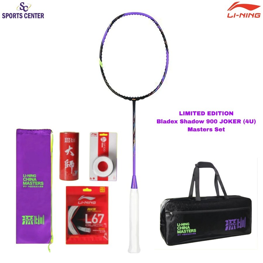Jual Limited Edition Full Set Raket Badminton Lining Bladex 900 LTD ED ...